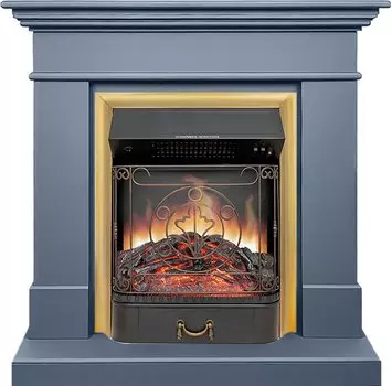 Каминокомплект California STD CRM (Разборный) - Санд антрацит с очагом Majestic FX Brass