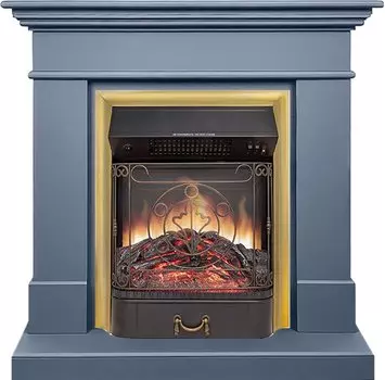 Каминокомплект California STD CRM (Разборный) - Санд антрацит с очагом Majestic FX M Brass