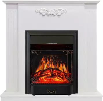 Каминокомплект Capri - Белое дерево делюкс с очагом Majestic FX Black