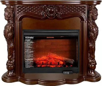 Каминокомплект Castle - Темный дуб с очагом Symphony 30'' DF3020-EU