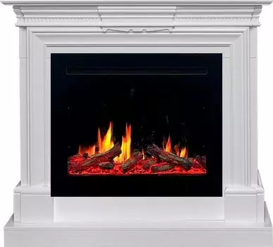 Каминокомплект Chelsea - Белый с очагом 5D V-ART 25