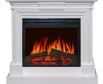 Каминокомплект Chelsea - Белый с очагом Jupiter FX New