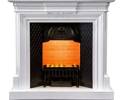 Каминокомплект Chelsea - Белый (Ширина 1080см) с очагом Cassette 400 LNH-INT PS (без дров)