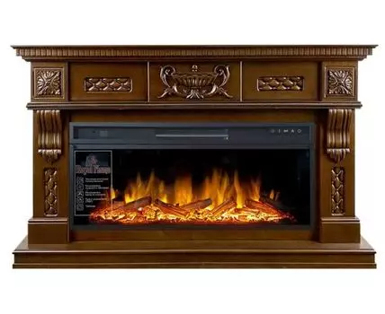 Каминокомплект Corsica - Темный дуб с очагом Vision 42 LOG LED