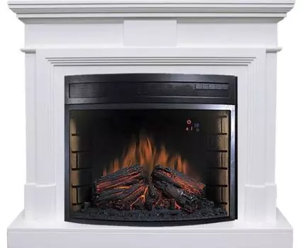 Каминокомплект Coventry - Белый с очагом Dioramic 28 LED FX