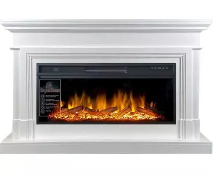 Каминокомплект Coventry - Белый (Ширина 1400 мм) с очагом Vision 42 LOG LED