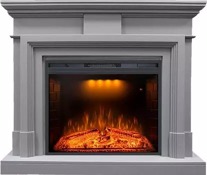 Каминокомплект Coventry Grey - Серый с очагом Emerald 28