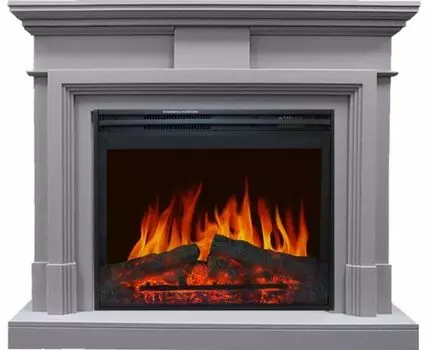 Каминокомплект Coventry Grey - Серый с очагом Jupiter FX New
