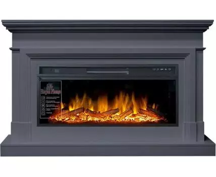 Каминокомплект Coventry - Серый графит (Ширина 1400 мм) с очагом Vision 42 LOG LED