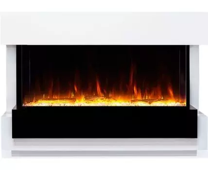 Каминокомплект Cube 36 - Белый с черным с очагом Astra 36 RF