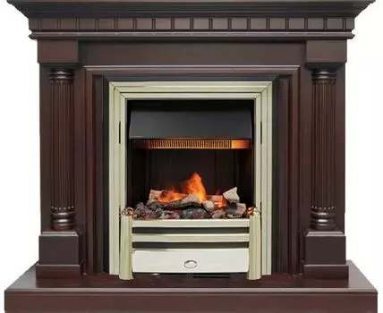 Каминокомплект Dallas - Темный дуб с очагом Cavendish