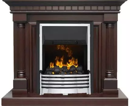 Каминокомплект Dallas - Темный дуб с очагом Flagstaff