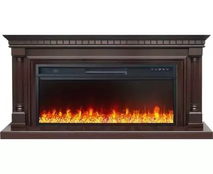 Каминокомплект Dallas - Темный дуб (Ширина 1665 мм) с очагом Vision 42 LED