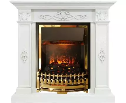 Каминокомплект Derby - Белый дуб с очагом Atherton