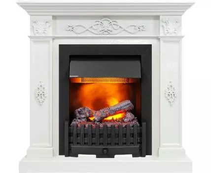 Каминокомплект Derby - Белый дуб с очагом Danville Black FB2