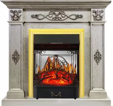 Каминокомплект Derby - Old silver с очагом Majestic FX M Brass