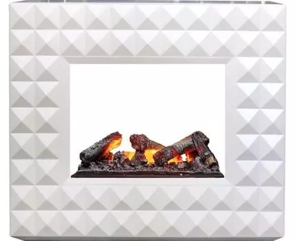 Каминокомплект Diamond - Бьянко белый с очагом Cassette 600 NH