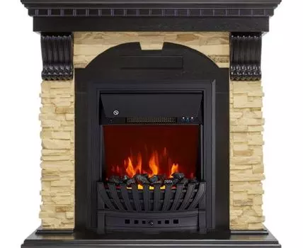 Каминокомплект Dublin - Венге / Сланец с очагом Aspen Black