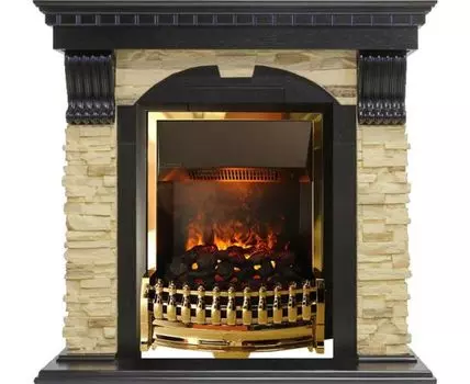 Каминокомплект Dublin - Венге / Сланец с очагом Atherton