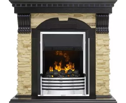 Каминокомплект Dublin - Венге / Сланец с очагом Flagstaff