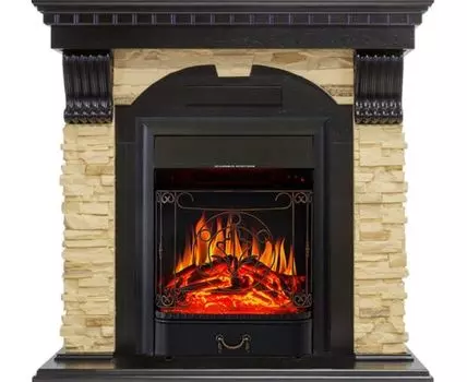Каминокомплект Dublin - Венге / Сланец с очагом Majestic FX Black