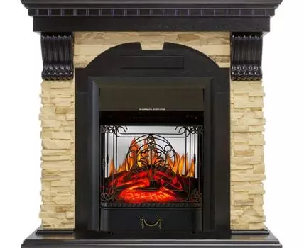 Каминокомплект Dublin - Венге / Сланец с очагом Majestic FX M Black