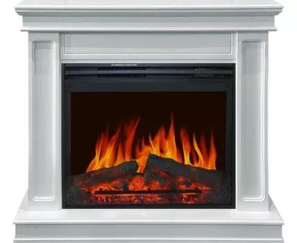 Каминокомплект Geneva - Белый с очагом Jupiter FX New