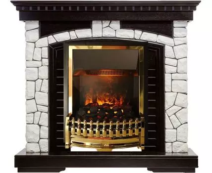 Каминокомплект Glasgow - Венге / Белый с очагом Atherton