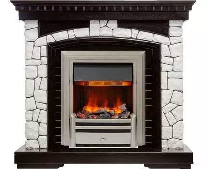 Каминокомплект Glasgow - Венге / Белый с очагом Chesford