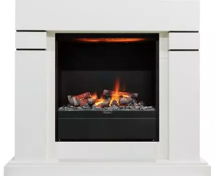 Каминокомплект Lindos - Алебастр с очагом Albany