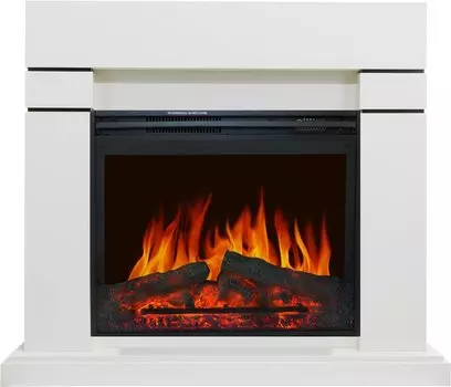 Каминокомплект Lindos - Алебастр с очагом Jupiter FX New