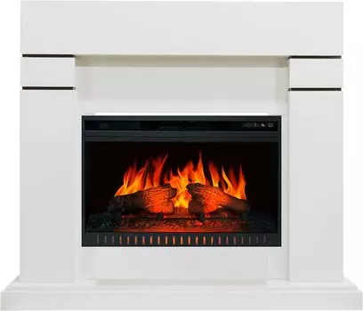 Каминокомплект Lindos - Алебастр (Высота 915 мм) с очагом Vision 26 EF LED FX