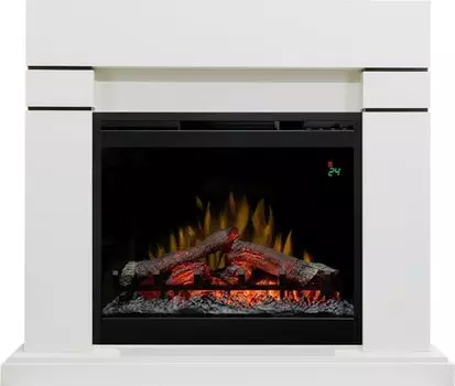 Каминокомплект Lindos - Алебастр (Высота 985мм) с очагом Symphony 26'' DF2624L-INT