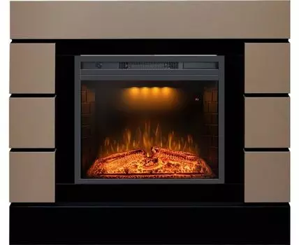 Каминокомплект Lindos - Beige Grey с очагом Emerald 23