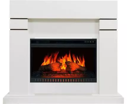 Каминокомплект Lindos - Белый (Высота 915 мм) с очагом Vision 26 EF LED FX