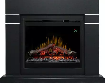 Каминокомплект Lindos - Черный (Высота 985мм) с очагом Symphony 26'' DF2624L-INT