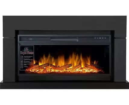 Каминокомплект Lindos Graphite Grey (Ширина 1470мм) с очагом Vision 42 LOG LED