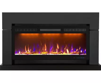 Каминокомплект Lindos Graphite Grey (Ширина 1470мм) с очагом Crystal 40 RF