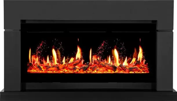 Каминокомплект Lindos Graphite Grey (Ширина 1470мм) с очагом 5D V-ART 40