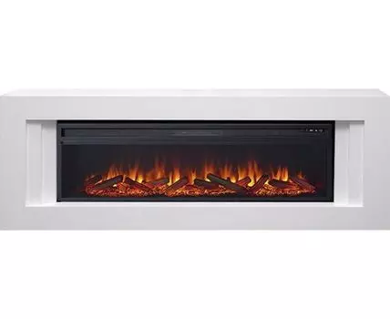 Каминокомплект Line 60 - Белый с очагом Vision 60 LOG LED