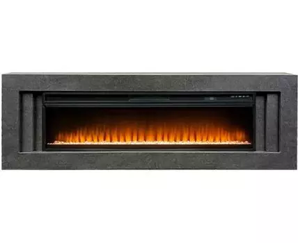 Каминокомплект Line 60 Dark Grey (Разборный) - Темный серый с очагом Vision 60 LED