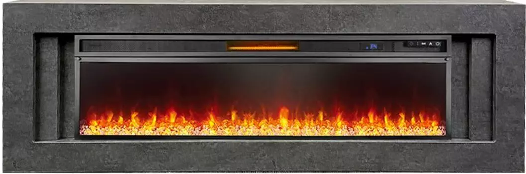 Каминокомплект Line 60 Dark Grey - Темный серый с очагом Vision 60 LED