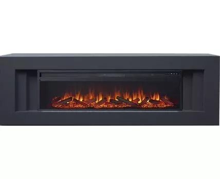 Каминокомплект Line 60 - Серый графит с очагом Vision 60 LOG LED