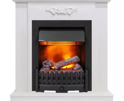 Каминокомплект Lumsden - Белый дуб с очагом Danville Black FB2