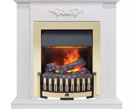 Каминокомплект Lumsden - Белый дуб с очагом Danville Brass FB2