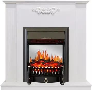 Каминокомплект Lumsden - Белый дуб с очагом Fobos FX M Black