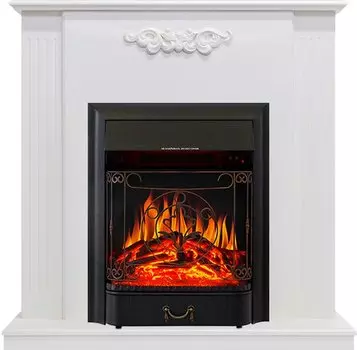 Каминокомплект Lumsden - Белый дуб с очагом Majestic FX Black