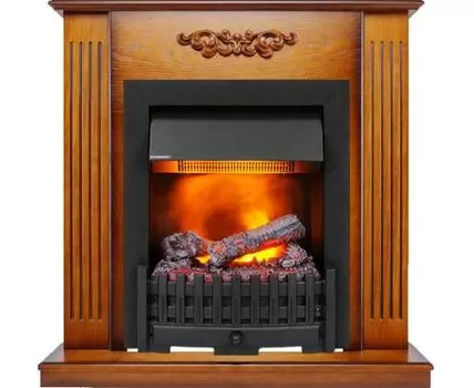 Каминокомплект Lumsden - Дуб антик с очагом Danville Black FB2