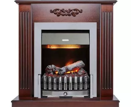 Каминокомплект Lumsden - Махагон коричневый антик с очагом Danville Chrome FB2