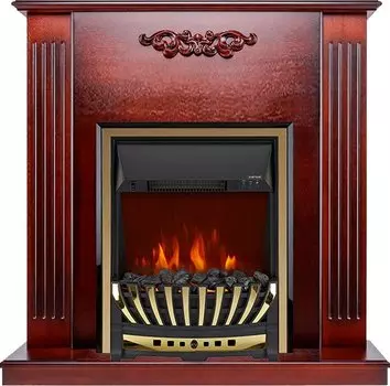 Каминокомплект Lumsden - Махагон коричневый антик с очагом Aspen Gold